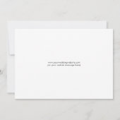 Einfache Foto Hochzeit Save The Date (Rückseite)