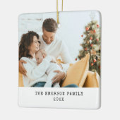 Einfache Foto Holiday Ornament (Links)