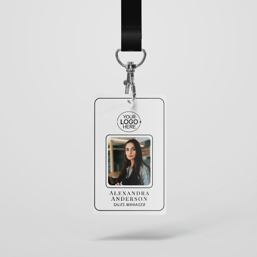 Einfache Foto-Identifikation für Schwarzweiß-Logos Ausweis