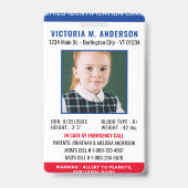 Einfache Foto-Identifikation - Kind-ID Ausweis (Front)