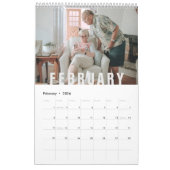 Einfache Foto Kalender (Feb 2026)