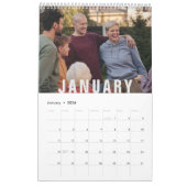 Einfache Foto Kalender (Jan 2026)