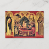 Einfache Foto-Orthodoxe Beerdigungskarte Platzkarte (Vorderseite)