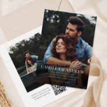 Einfache Foto-Overlay-QR-Hochzeit