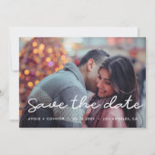 Einfache Foto-Save-the-Date-Karte Save The Date (Vorderseite)