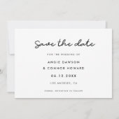Einfache Foto-Save-the-Date-Karte Save The Date (Rückseite)