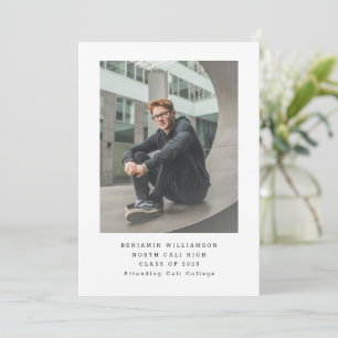 Einfache Foto-Schreibmaschine Modern Basic Abschlu Ankündigung