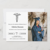 Einfache Foto-Schule der Medizin Abschluss Ankündi Ankündigung (Vorderseite)