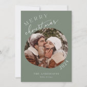 Einfache Foto-Urlaubskarte Feiertagskarte (Vorderseite)