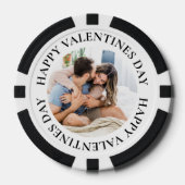 Einfache Foto Valentinstag Poker Chips (Vorderseite)