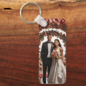 Einfache Foto-Verlobung Schlüsselanhänger (Vorderseite)