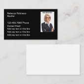 Einfache Foto-Visitenkarten Visitenkarte (Vorne/Hinten)