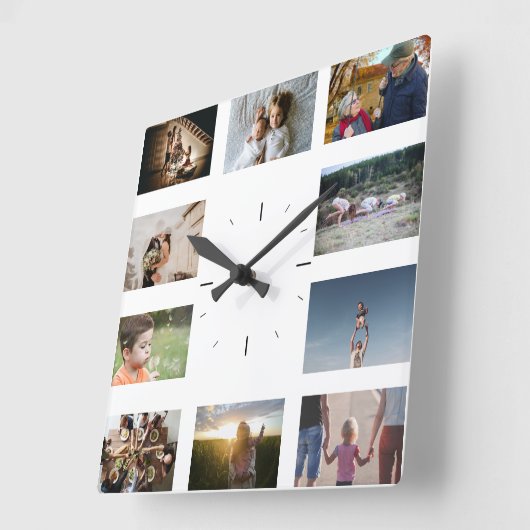 Einfache Foto Wanduhr Vorlage (Winkel)