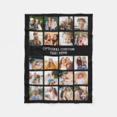 Einfache FotoCollage 20 Personalisiert Fleecedecke (Vorderseite)