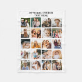 Einfache FotoCollage 20 Personalisiert Fleecedecke (Vorderseite)