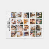 Einfache FotoCollage 20 Personalisiert Fleecedecke (Vorderseite (Horizontal))