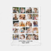 Einfache FotoCollage 20 Personalisiert Fleecedecke (Vorderseite)
