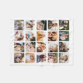 Einfache FotoCollage 20 Personalisiert Fleecedecke (Vorderseite (Horizontal))