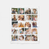 Einfache FotoCollage 20 Personalisiert Fleecedecke (Vorderseite)