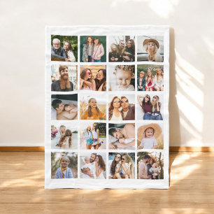 Einfache FotoCollage 20 Personalisiert Fleecedecke