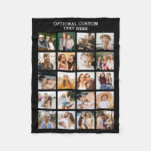 Einfache FotoCollage 20 Personalisiert Fleecedecke (Vorderseite)