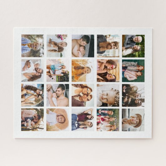 Einfache FotoCollage 20 Personalisiert Puzzle (Horizontal)