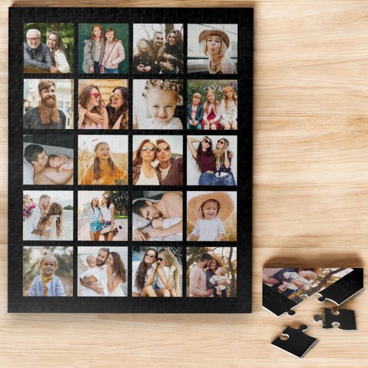 Einfache FotoCollage 20 Personalisiert Puzzle