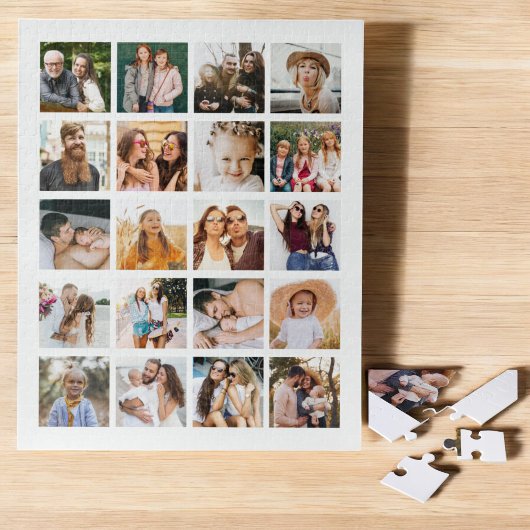 Einfache FotoCollage 20 Personalisiert Puzzle