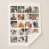 Einfache FotoCollage 20 Personalisiert Sherpadecke (Vorderseite)