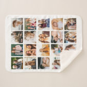 Einfache FotoCollage 20 Personalisiert Sherpadecke (Vorderseite (Horizontal))