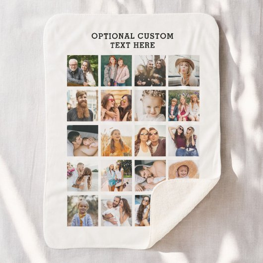 Einfache FotoCollage 20 Personalisiert Sherpadecke