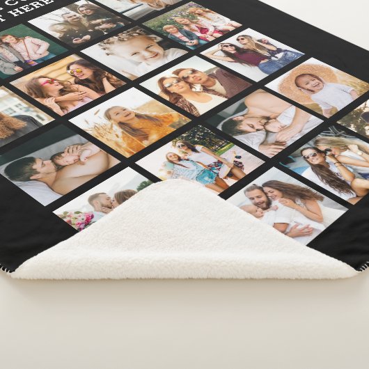 Einfache FotoCollage 20 Personalisiert Sherpadecke (3/4)