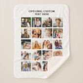 Einfache FotoCollage 20 Personalisiert Sherpadecke (Vorderseite)