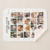 Einfache FotoCollage 20 Personalisiert Sherpadecke (Vorderseite (Horizontal))