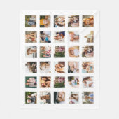 Einfache FotoCollage 30 Personalisiert Fleecedecke (Vorderseite)