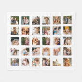 Einfache FotoCollage 30 Personalisiert Fleecedecke (Vorderseite (Horizontal))