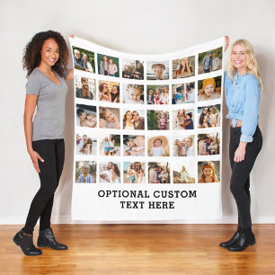 Einfache FotoCollage 30 Personalisiert Fleecedecke