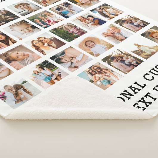 Einfache FotoCollage 30 Personalisiert Sherpadecke (3/4)