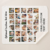 Einfache FotoCollage 30 Personalisiert Sherpadecke (Vorderseite (Horizontal))