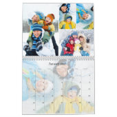 Einfache Fotocollage 5 pro Monat Benutzerdefiniert Kalender (Jan 2027)
