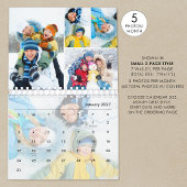 Einfache FotoCollage 5 pro Monat nach Maß Kalender