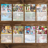 Einfache FotoCollage 5 pro Monat nach Maß Kalender