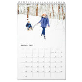 Einfache FotoCollage-Familie 2022 Kalender (Jan 2027)