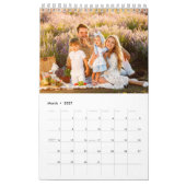 Einfache FotoCollage-Familie 2022 Kalender (Mär 2027)
