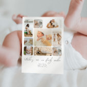Einfache FotoCollage für Neugeborene Dankeskarte