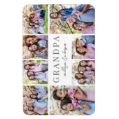Einfache Fotocollage Großvater Magnet (Vertikal)