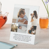 Einfache FotoCollage mit benutzerdefinierter Meldu Sockelschild (In Situ)