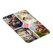 Einfache FotoCollage mit vier Familien Magnet (Rechte Seite)