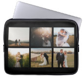 Einfache FotoCollage Modern Laptopschutzhülle (Vorderseite)