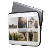 Einfache FotoCollage Modern Laptopschutzhülle (Vorderseite Links)